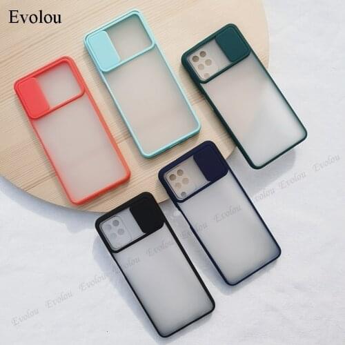 For Samsung Galaxy A42 A12 SM-A125F SM-A125M Case Slide Camera Lens Protection Case Cover Shockproof translucent Back Cover Capa