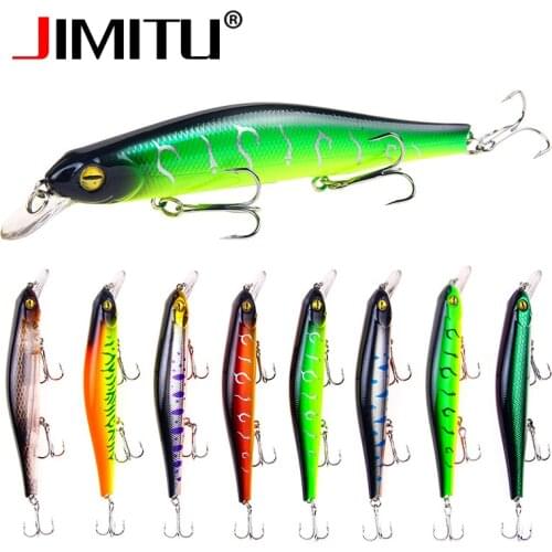 JIMITU Sinking Minnow lure 125mm 18g Magnetic hard bait karpervissen pesca mar chatterbait wobler fishing swimbait leurre angeln