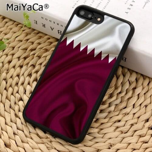 MaiYaCa Qatar Flag National Banner Phone Case Cover for iPhones 5 SE 6s 7 8 Plus X XR XS 11 12 Pro max samsung galaxy S8 S9 S10