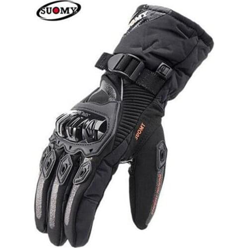 SUOMY Motorcycle Gloves Men 100% Waterproof Windproof Winter Moto Gloves Touch Screen Gant Moto Guantes Motorbike Riding Gloves