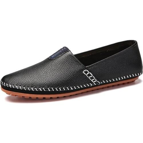 Mens Shoes Casual Penny Loafer Light Hard-Wearing Loafers Comfortable Classic Driving Slip On Leather Low-top Loafers