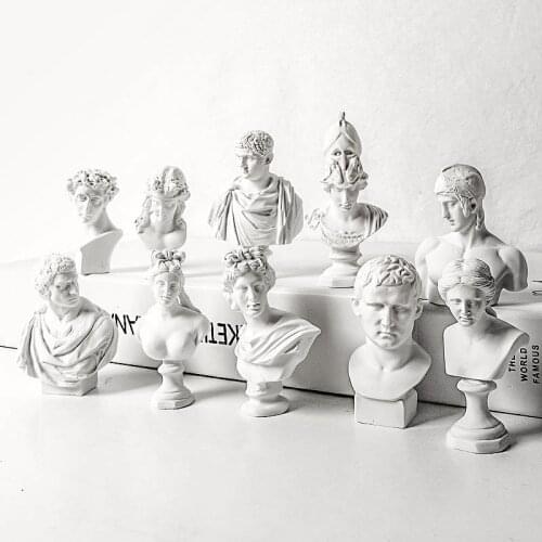 Nordic Sketch Plaster Small Ornaments Resin David Xiaowei Venus Figure Statue Art Shooting Props Photography Background