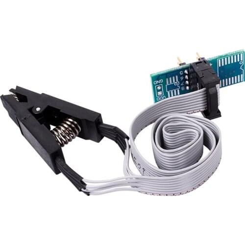 SOIC8 SOP8 DIP8 Format Flash Chip IC Test Clips Socket Adpter BIOS 24 25 93 USB Programmer Programable TL866CS TL866A