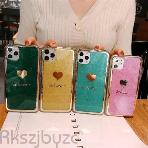 Luxury Cases For iPhone 11 Pro Max 8 7 6 6S Plus Case Soft Silicone Gold Glitter Diamond Phone Cover For iPhone X XR XS Max