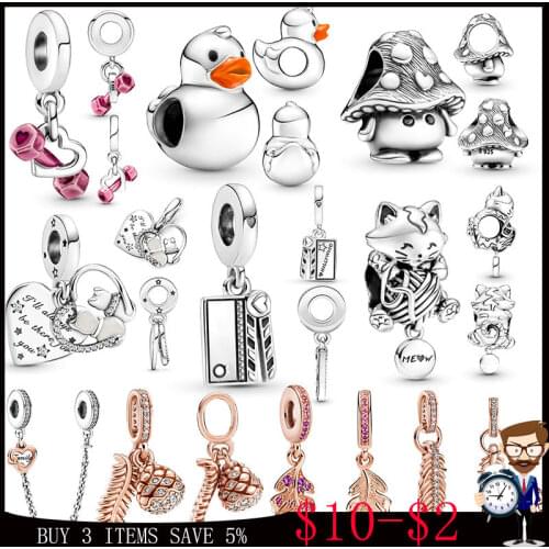 S925 Sterling Silver Christmas Products Charm Fit Original 3mm Bracelet&Bangle For Women Birthday Fashion Jewelry Gift 2020 New