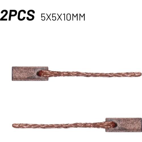 2Pcs Carbon Brushes 5x5x10 Mm Wiper/Climate/Auxiliary Water Pump Carbon Brushes Power Tool Accessories