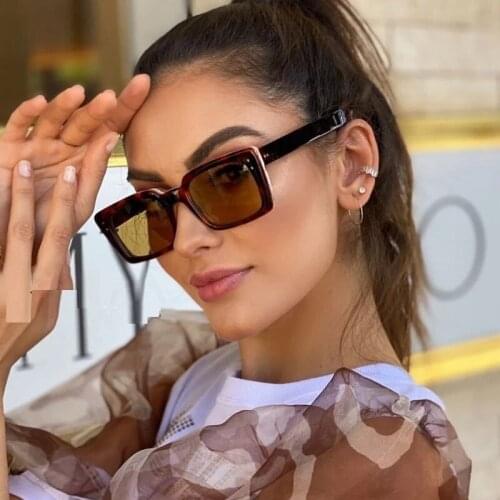 2021 Small Rectangle Sunglasses Men Women Vintage Square Sun Glasses Luxury Brand Travel Retro Oculos Shades Female Femme Green