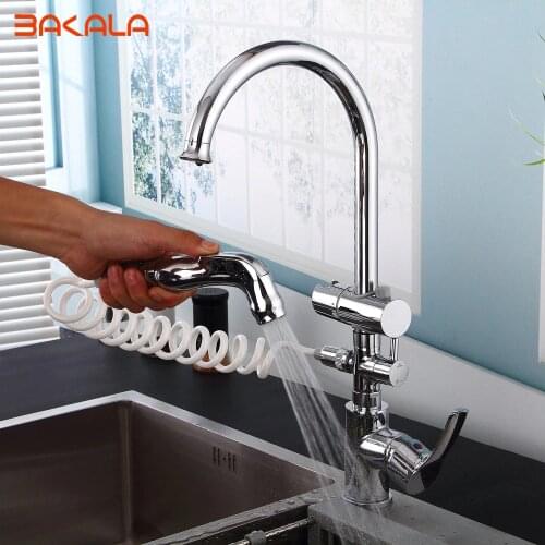 BAKALA Torneira Cozinha Contemporary kitchen faucet brass pull mixer faucet kitchen mixer S-173