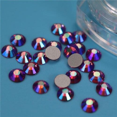 Swarovsky All Sizes SS3-34 Crystal AB Hotfix Rhinestones Glass Strass Hotfix Iron On Rhinestones For Nail Art Sewing & Fabric