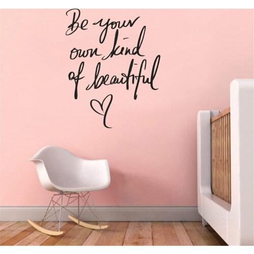 Beauty Nail Salon Wall Decor Decal Vinyl Sticker Inspire Girls Be Beautiful Quote Wall Decals For Bedroom Bathroom ov343