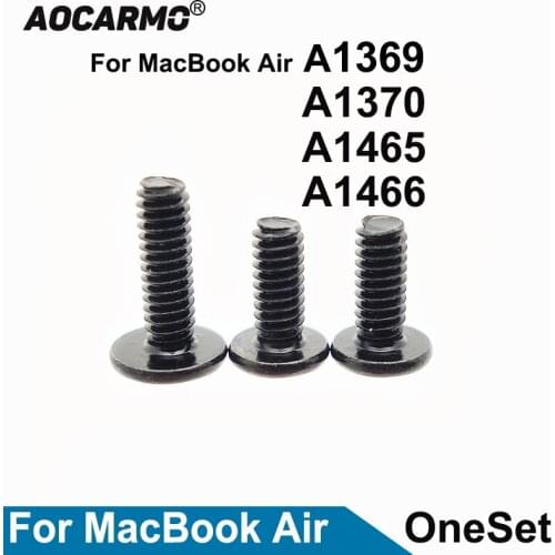 Aocarmo 1Set Hinge Screws Left Right Shaft Pentagram Screw For MacBook Air A1369 A1370 A1465 1466 Replacement Parts