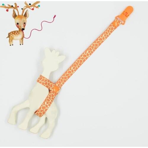 35CM BABY Giraffe holder chain clip teehter holder anti lost teether clip chain pacifier clip for pacifier G0048