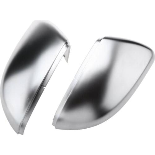 1Pair Silver ABS Protective Shell Car Rearview Mirror Cover For VW Golf MK6 Touran R20 Auto Replacement Parts