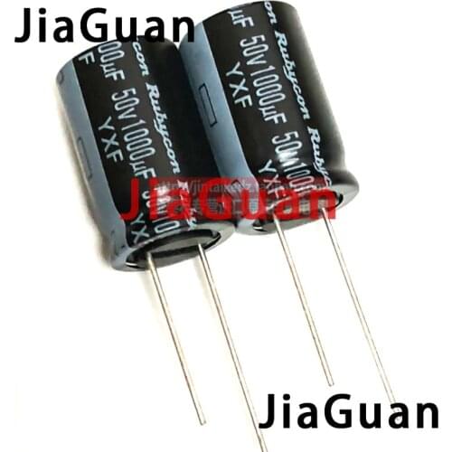 10PCS RUBYCON YXF 50V1000UF 16X25MM electrolytic capacitor 1000uf 50v yxf 1000uF/50V high frequency low resistance long life