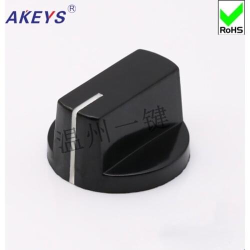 10 PCS KN-6 Excellent Bakelite Knob Copper Core Band Switching Potentiometer Handle Hat Shaft Selection Switching Torsion Hat