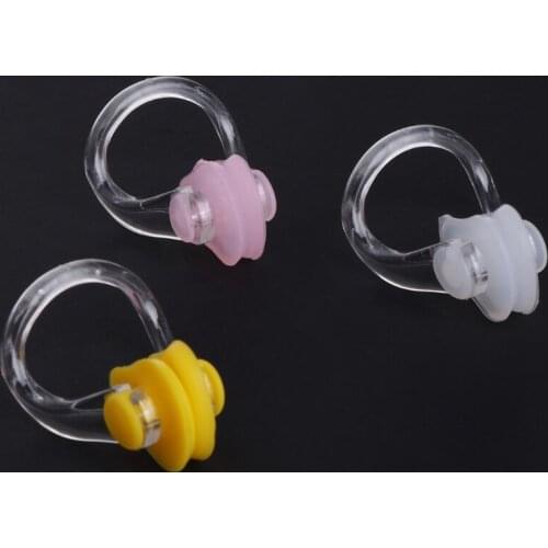 3pcs Silica Gel Swimming Watertight Nose Clip Swim Fitness Pool PC Nasal Splint N0PC