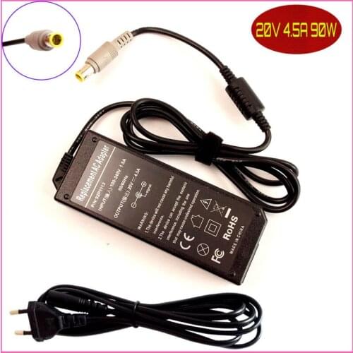 For IBM / Lenovo / Thinkpad T510i T501i T520i V200 R400 R500 20V 4.5A Laptop Ac Adapter Charger POWER SUPPLY Cord