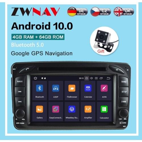 Android 10.0 4+64G Car Radio player GPS Navigation for Benz W203/W209/W463/W168 Multimedia Player Radio stereo Head Unit dsp isp