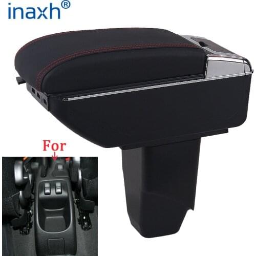 For PEUGEOT 206 Armrest center Storage box 207 Car Armrest box Interior Parts Retrofit parts auto accessories with USB LED light