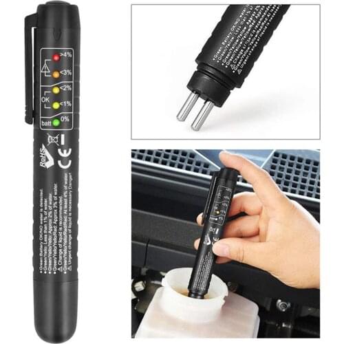 Automotive Brake Fluid Oil Detection Test Pen Detector Auto Brake Fluid Tester 5 LED Car Vehicle Testing Tool Diagnostic Tools