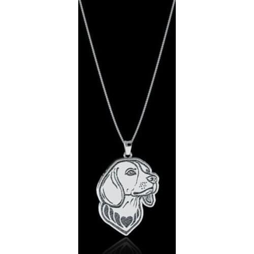 10pcs Boho Chic Vintage Beagle Pendant Necklace Trendy Handmade Statement Necklaces For Women Men Jewelry