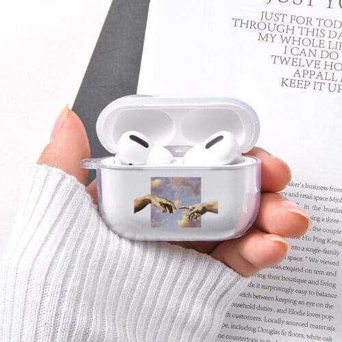 Silicone Cover for Airpods 2 Case Cute INS Luxury Earphone Clear Case For Apple Airpods Pro Wireless Bluetooth Fashion Style