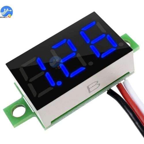 Mini Digital Voltage Tester Meter 0.36 Inch 0-30V LED Screen Electronic Parts Accessories Digital Voltmeter Detector