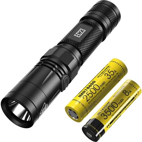 NITECORE EC23 Flashlight CREE XHP35 HD E2 LED max 1800 lumen beam distance 255 meter 8 working modes tactical torch search light