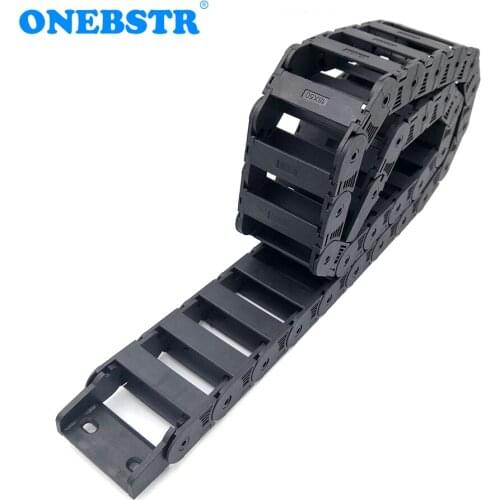 1 Meter 18x50mm Drag Cable Chain Wire Carrier Transmission Towline Bridge Type For CNC Engraving Machine Tools Free Shipping
