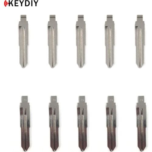 KEYDIY 10pcs/lot Metal Blank Uncut Flip JMD/VVDI/KD Remote Key Blade Type #21 for Toyota