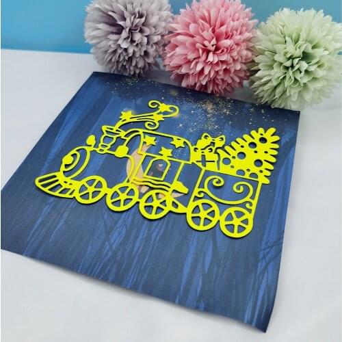 Train Combination Metal Cutting Dies for DIY Scrapbooking Album Cardmaking Decorative Embossing Making Greeting Card P Paper