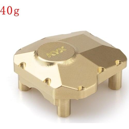 KYX Racing Brass Diff Cover Axle Differential Cover Upgrades Parts Accessories for 1/10 RC Crawler Car Axial SCX10 III AXI03007