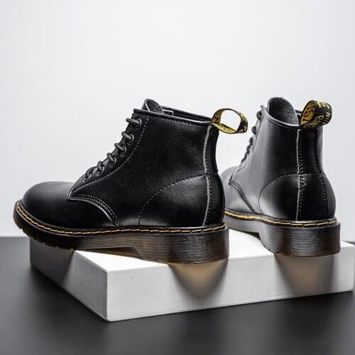 Mens Boots Leather for Casual Leatherette Shoes Boot Genuine With Free Shipping Summer Stylish Special Winter Luxury Shoe Male