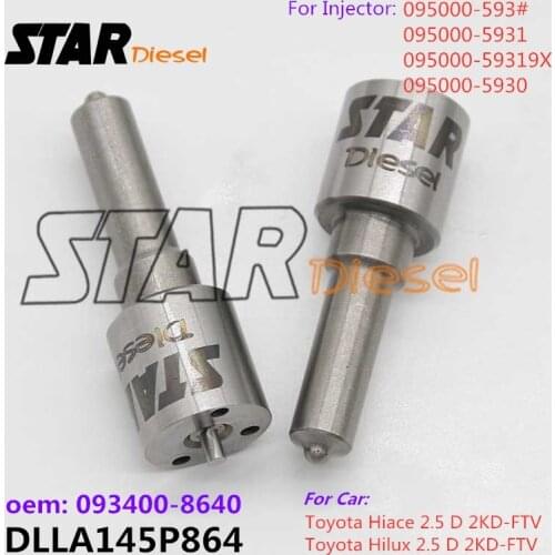 CR Injector Nozzle Tip DLLA145P864 093400-8640 Car Accessories ForToyota 095000-593# 095000-5931 095000-59319X 095000-5930