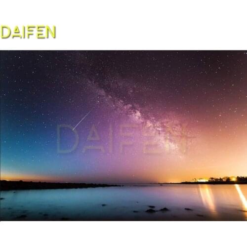 Full Square Diamond painting Cross stitch meteor 5DDIY Diamond embroidery coastal Full Round Diamond mosaic Starry sky landscape