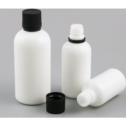 360 x 30ml 50ml 100ml Essential Oil Portable White Jade Bottle With Black Cap For Liquid Reagent Pipette Travel Bottle With Lock
