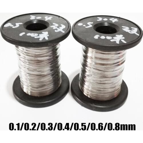 304 Stainless Steel Hard Single Wire Steel Wire Elevator Stakeout Line 0.1mm 0.2mm 0.3mm 0.4mm 0.5mm 0.6mm 0.8mm Bright Wire
