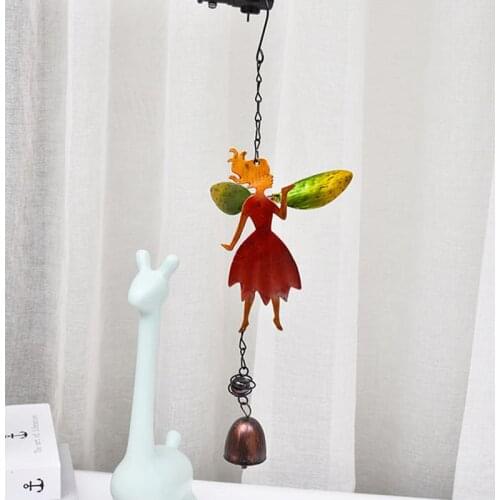 Rainbow Crystal Angel Wind Bell Chakra Suncatcher Car Charm Pendant Wall Window Door Wind Bell Hanging Ornaments TS2