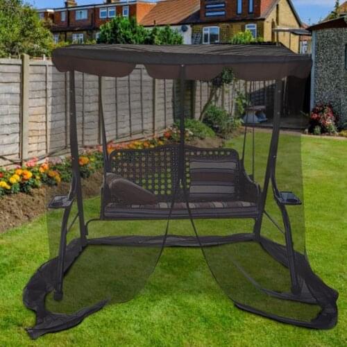 Outdoor Mosquito Mesh Net Camping Net 125x155x200 Black Portable Square Foldable Canopy Camping Travel Polyester Mosquito Nets