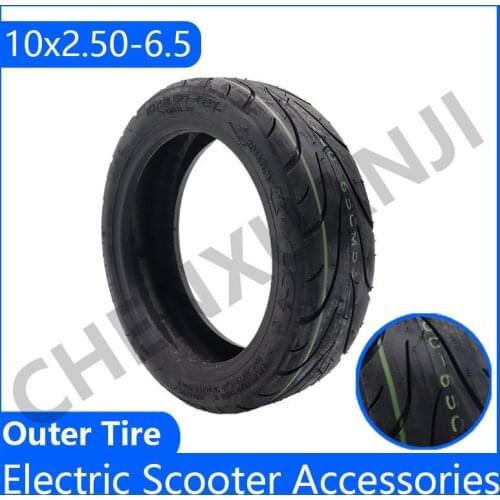 10x2.50-6.5 Tubeless Tire 10*2.50-6.5 Thickening Tubeless Tyre for 10 Inch Electric Scooter Balance Car Wheel Tyre