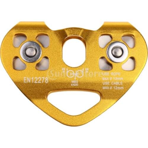 Climbing Rock 30kN Heavy Duty Zip Line Cable Trolley Fast Speed Pulley