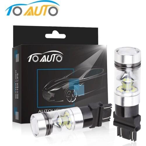 T25 3157 LED Bulb P27 7W 3156 P27W Led light High Power 6000K Car Bulbs 1200LM Auto Super Bright Brake Turn Signal Tail Lamp 12v