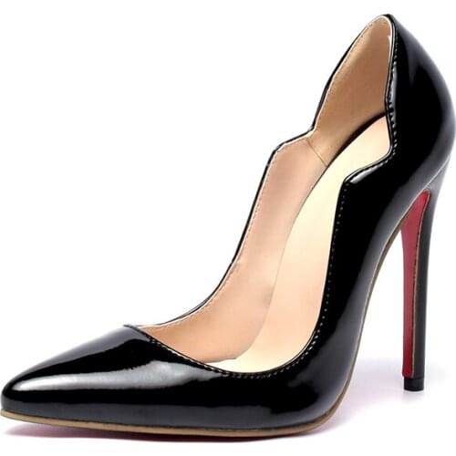Big Size Pointed thin heel single shoes ladies high heels women shoes woman pumps