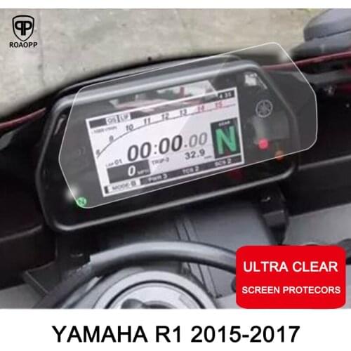 ROAOPP Motorcycle Cluster Scratch Protection Film Cluster Screen Protector for YAMAHA YZF R1 YZF-R1 YZF R1M 2015 2016 2017
