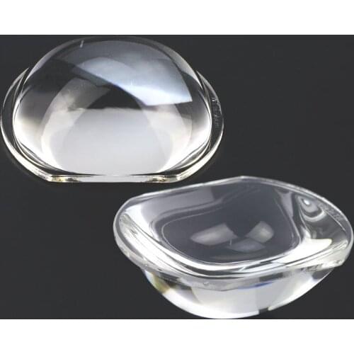 2PCS 62x52mm Short Focal Length Projector LED Condenser Glass Lens Magnifying Glass Plano Convex Lens DIY Projector Parts