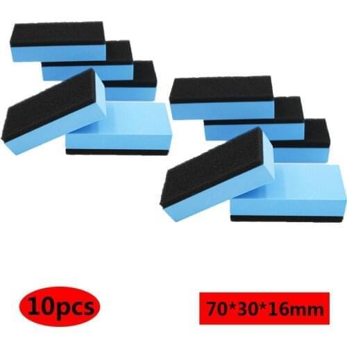10PCs Car Film Crystal Coating Sponge Eraser Car Maintenance Window Windshield Polishing Cleaning Waxing Sponges Auto