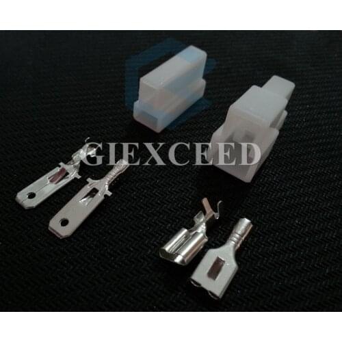 2 Sets 2 Pin 6.3mm Female Male Map Sensor Connector Plug Auto Wiring Harness Socket For Toyota