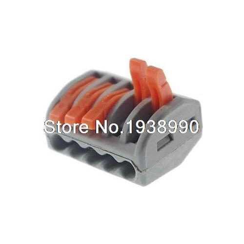 5 Cable Terminal Block Wire Spring Connector (5 Pin 32A Push Clamp Solderless)