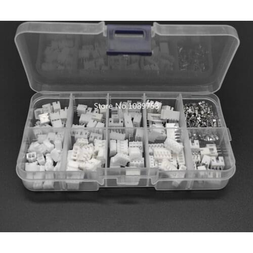 60 sets Kit in box 2p 3p 4p 5 pin 2.0mm Pitch Terminal / Housing / Straight Pin Header Connector Wire Connectors Adaptor PH Kits