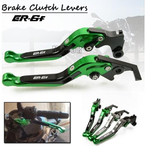 CNC Aluminum Motorcycle Adjustable Folding Brake Clutch Levers For Kawasaki NINJA 650R ER6F ER6N Motor Foldable 650 R ER 6F 6N
